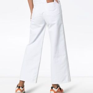 Re/Done White Wide-Leg Jeans